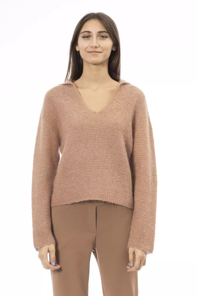 Alpha Studio  Polyamide Women's Sweater Tailored Straight A-Line