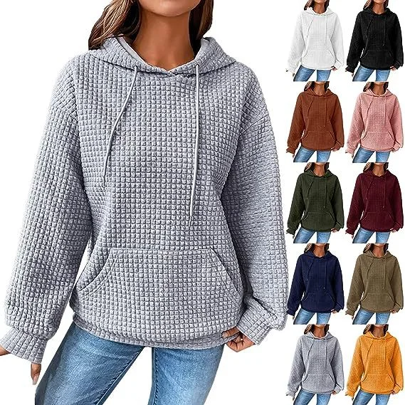 Women's Loose Casual Solid Color Long-sleeved Sweater Chenille Brocade Lace