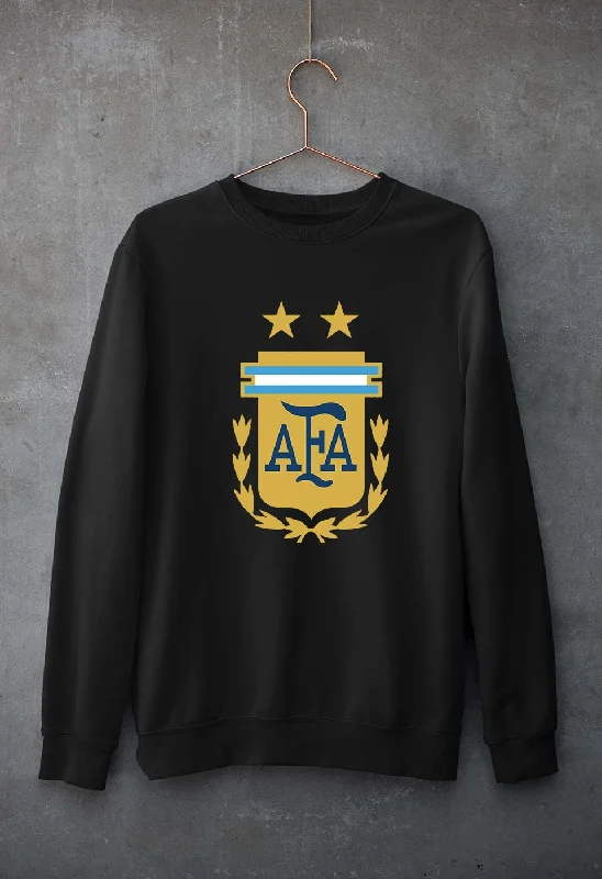 Argentina Football Unisex Sweatshirt for Men/Women Hoodie with Mock Neck Collared Structured