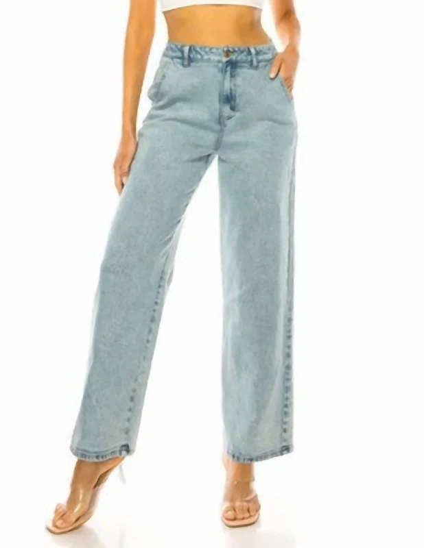 Wide Leg Boyfriend Jeans In Acid Wash Trendy Acid Wash Skinny Jeans