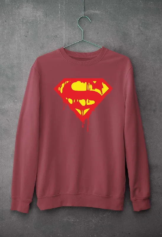 Superman Unisex Sweatshirt for Men/Women Hoodie with Zipper Versatile Modern