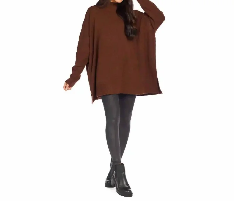 Jennie Sweater In Brown Stylish Fashionable Trendy