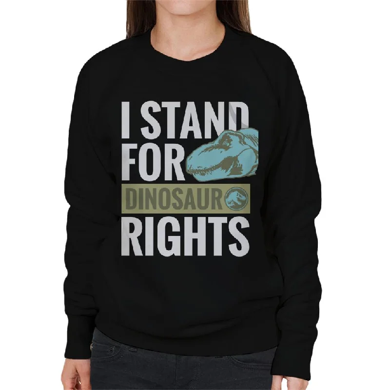 Jurassic World Blue I Stand For Dinosaur Rights Women's Sweatshirt Hoodie Crop Top Short Trendy