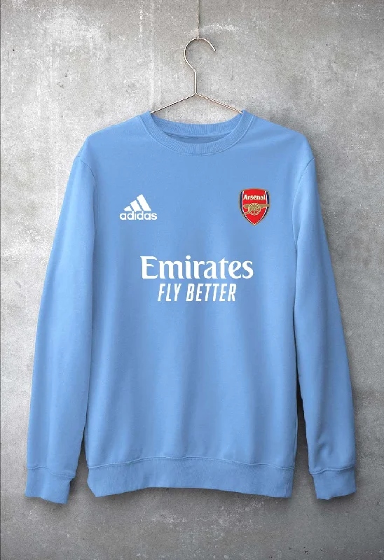 Arsenal 2021-22 Unisex Sweatshirt for Men/Women Hoodie with Exposed Zipper Edgy Industrial