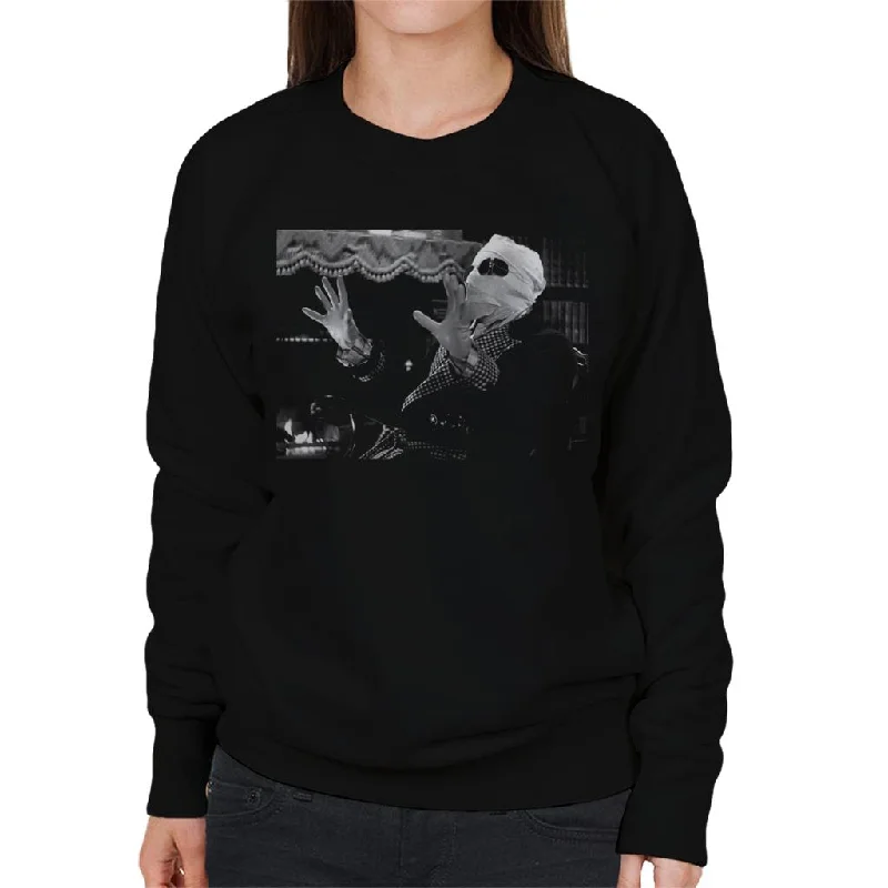 The Invisible Man Talking Women's Sweatshirt Hoodie with High-Low Hem Asymmetrical Trendy