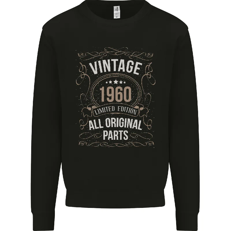 64th Birthday Limited Edition 1960 Mens Sweatshirt Jumper Hoodie with Drop Shoulder Relaxed Streetwear