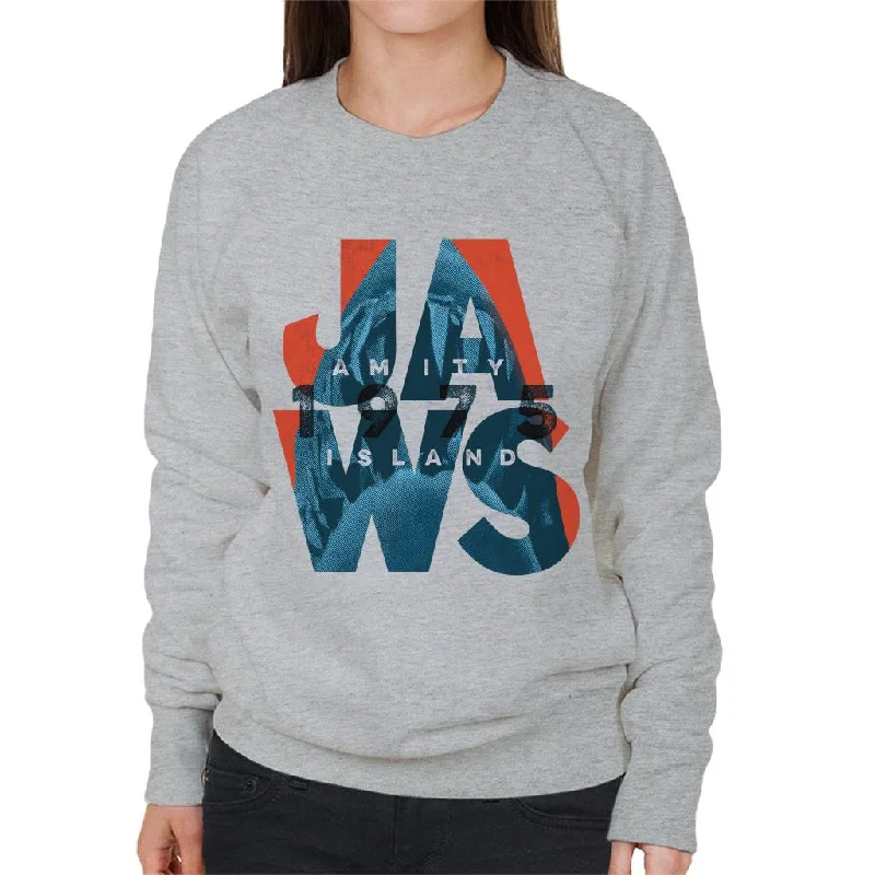 Jaws 1975 Amity Island Women's Sweatshirt Hoodie Sweatshirt Pullover