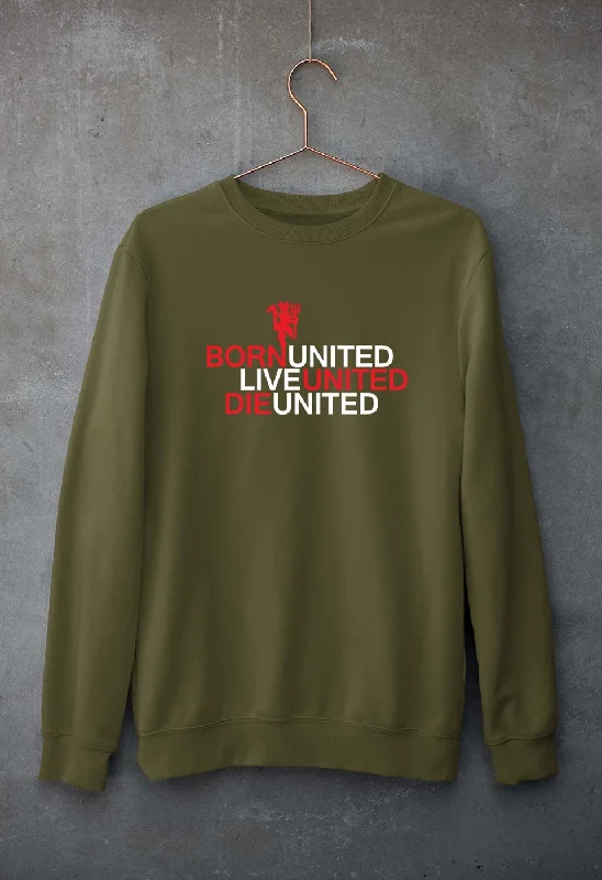 Born United Live United Die United Unisex Sweatshirt for Men/Women Hoodie with Ribbed Neckline Snug Warm