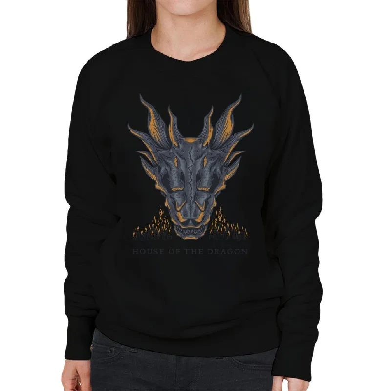 House Of The Dragon Balerion The Black Dread Women's Sweatshirt Hoodie with Reflective Safety Nightwear