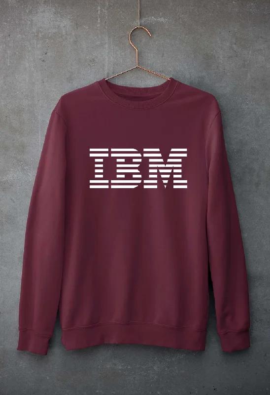 IBM Unisex Sweatshirt for Men/Women Hoodie with Lining Warm Insulated