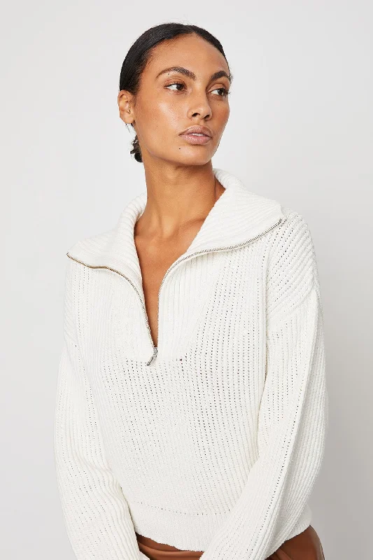 Bailey 44 Luciana Sweater in CrÃ¨me Stylish Fashionable Trendy