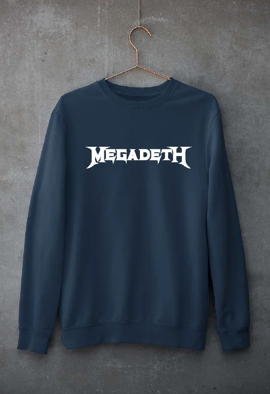 Megadeth Unisex Sweatshirt for Men/Women Hoodie with Rolled Sleeves Casual Relaxed