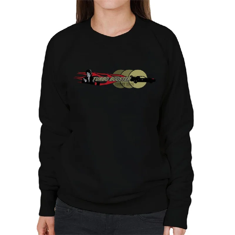 Knight Rider Turbo Booster Women's Sweatshirt Hoodie with Cropped Fit Short Trendy