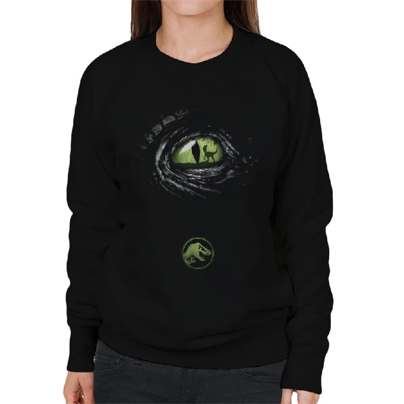 Jurassic Park Velociraptor Eye Women's Sweatshirt Hooded Sweatshirt Casual Wear Street Style