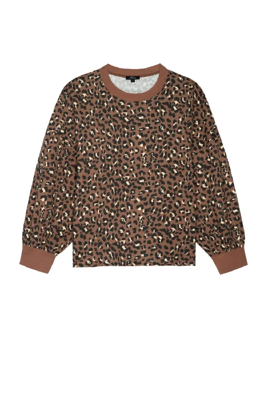 Womens Reeves Sweater In Mountion Leopard Modern Contemporary Chic