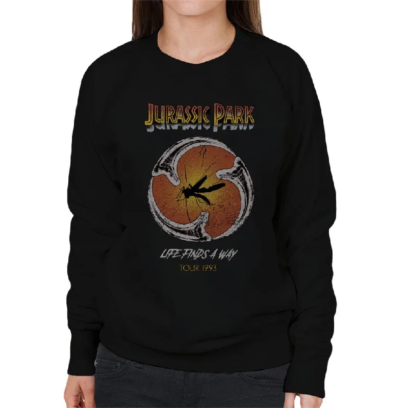 Jurassic Park Life Finds A Way Mosquito In Amber Women's Sweatshirt Hoodie with Illustration Artistic Creative