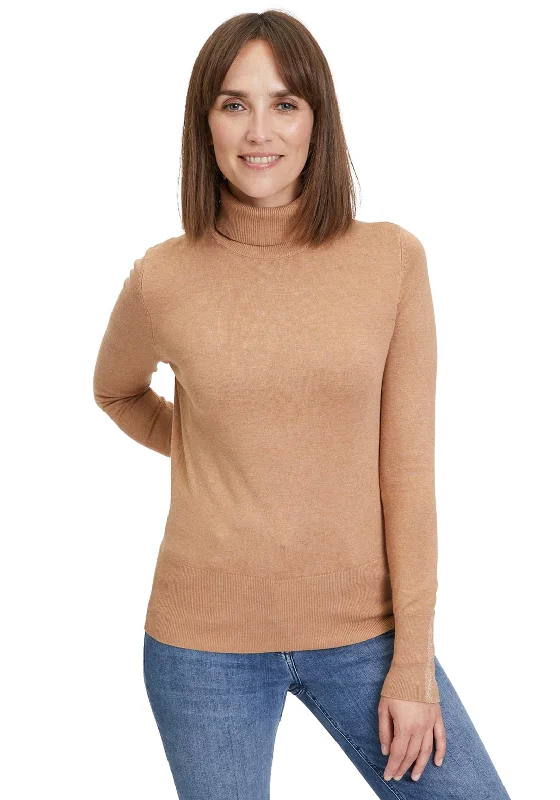 Betty Barclay Fine Knit Jumper, Camel Melange Anti-Pilling Anti-Shrink Durable