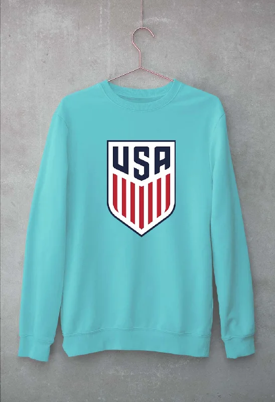 USA Football Unisex Sweatshirt for Men/Women Hoodie with Monochrome Minimalist Simple