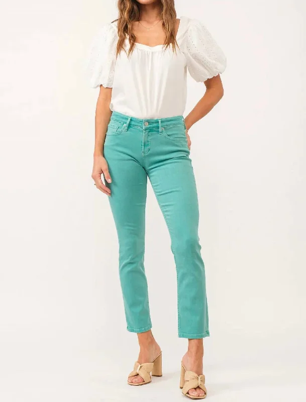 Blaire Jeans In Aquatic Awe Chic Vintage-Inspired Denim Jeans