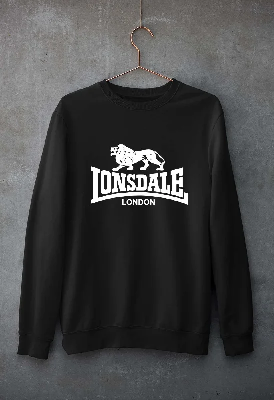 Lonsdale Unisex Sweatshirt for Men/Women Hoodie with Mesh Breathable Sporty