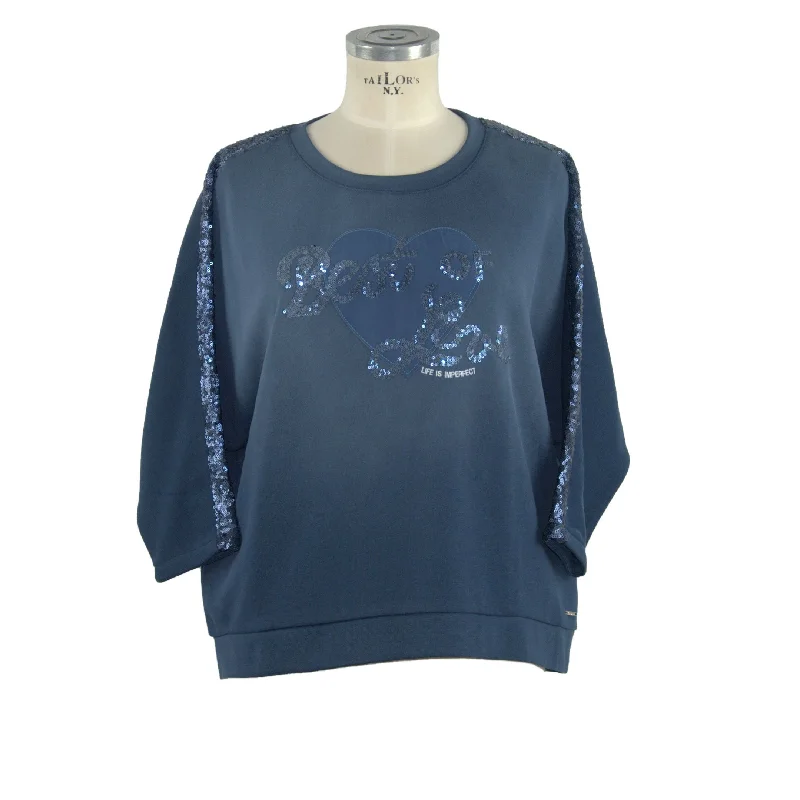 Imperfect  Cotton Women's Sweater Graphic Sweater Embroidered Appliqued