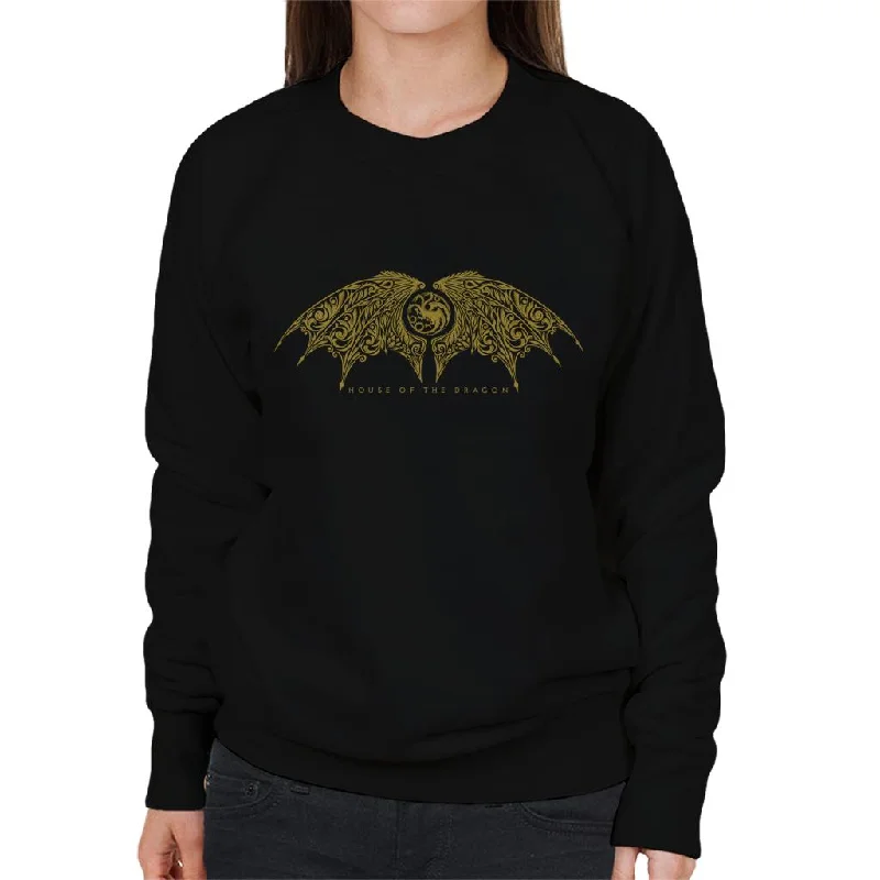 House Of The Dragon Emblem Wing Women's Sweatshirt Hoodie Sweatshirt Pullover