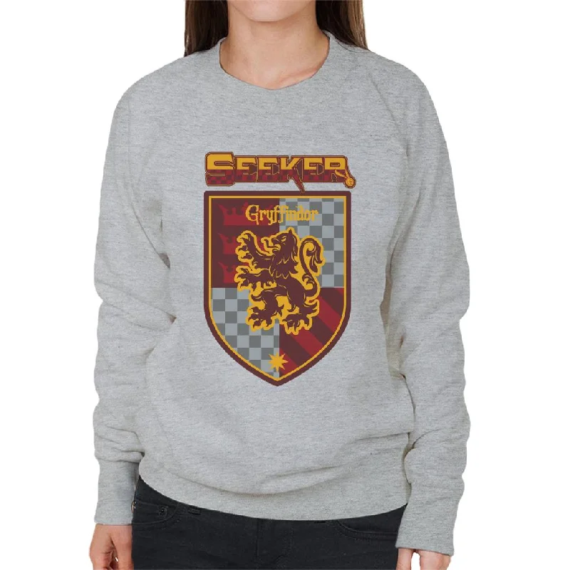 Harry Potter Quidditch Seeker Team Gryffindor Women's Sweatshirt Hoodie Dress Longline Feminine