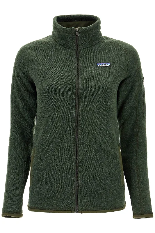 Women's Better Sweater Jacket With Zipper  - Verde Elegant Classic Vintage