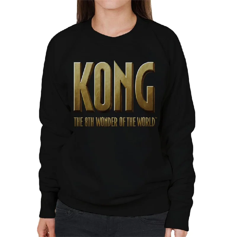 King Kong The 8th Wonder Of The World Logo Women's Sweatshirt Hoodie with Lace Feminine Delicate