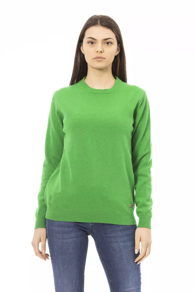 Baldinini Trend  Wool Women's Sweater Lace Blend Ribbed Blend Corduroy Blend