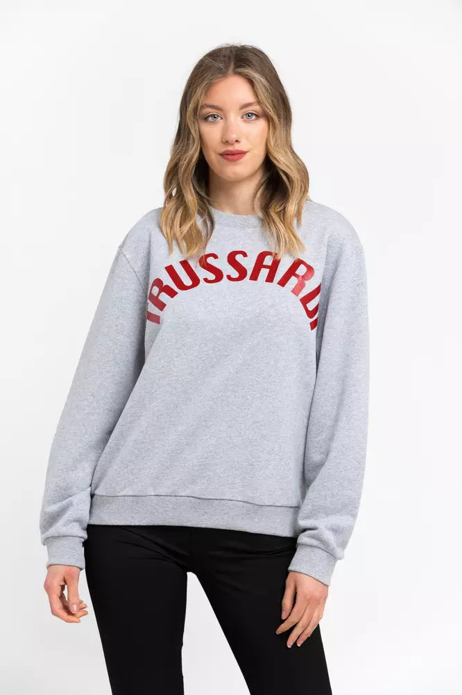 Trussardi  Cotton Women's Sweater Satin Blend Silk Blend Wool Blend