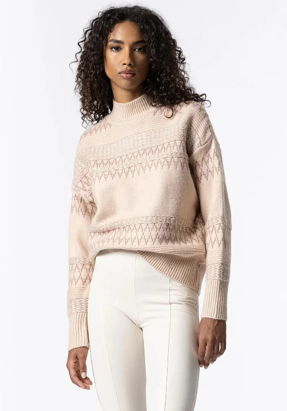 Tiffosi Nordic Knit Sweater, Beige Layered Multi-layer Single Layer