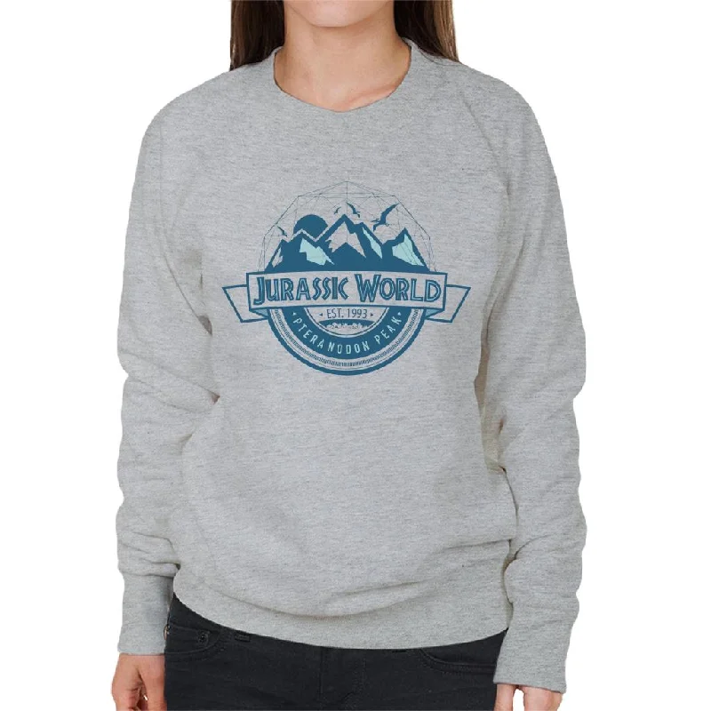 Jurassic World Pteranodon Peak Women's Sweatshirt Hoodie with Snap Buttons Easy Quick