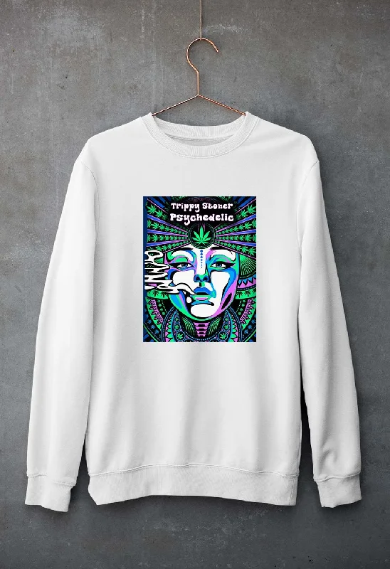 Trippy Stoner Psychedelic Unisex Sweatshirt for Men/Women Hoodie with Thumb Holes Functional Cozy