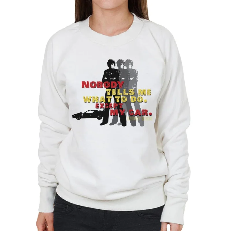 Knight Rider Nobody Tells Me What To Do Except My Car Women's Sweatshirt Hoodie with Pattern Geometric Abstract