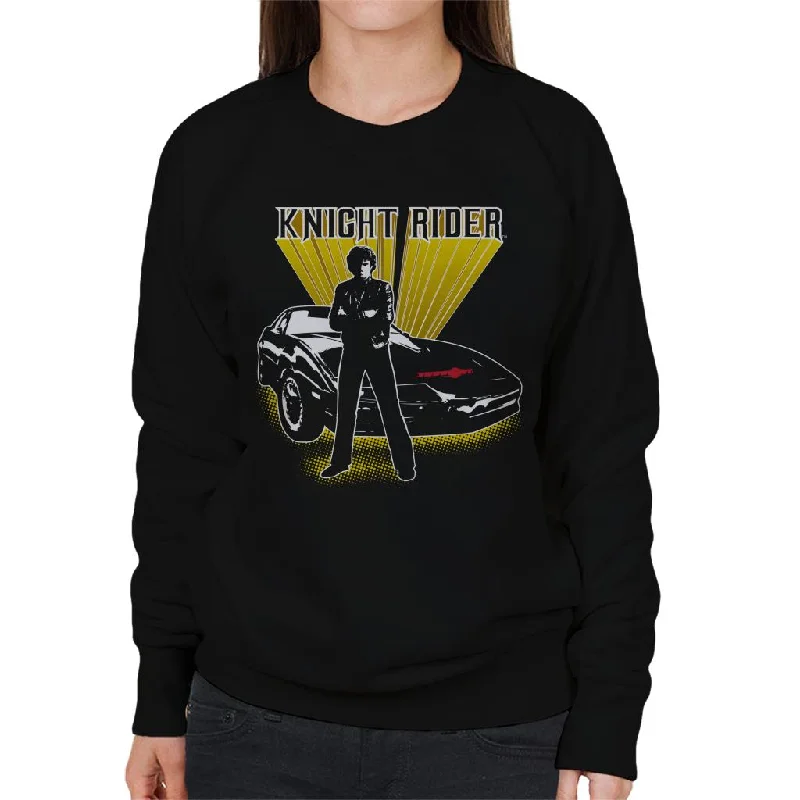 Knight Rider Michael Knight Yellow Glow Women's Sweatshirt Graphic Hoodie Design Print