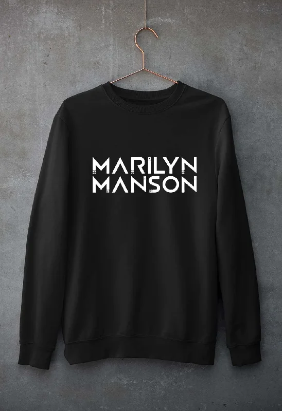 Marilyn Manson Unisex Sweatshirt for Men/Women Hoodie with Side Slits Relaxed Casual