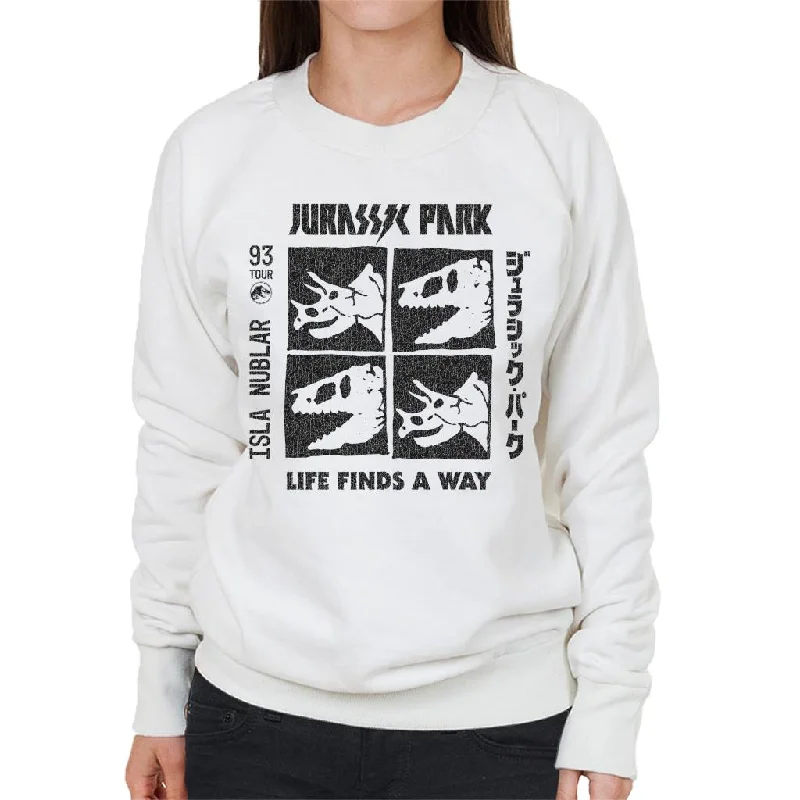 Jurassic Park 93 Tour Women's Sweatshirt Hoodie with Color Block Contrast Stylish