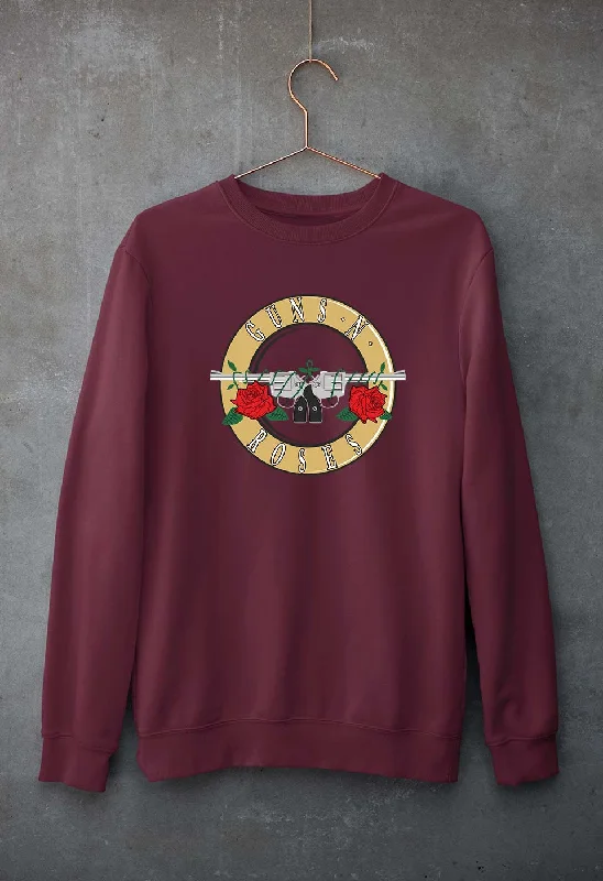 Guns and Roses Unisex Sweatshirt for Men/Women Hoodie with Bell Sleeves Flared Feminine