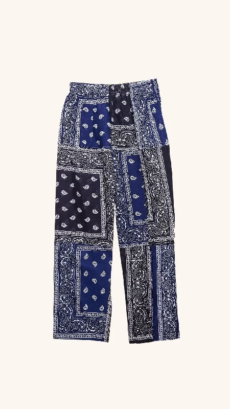 Bandana Navy Blue Pants Classic Bootcut Trousers