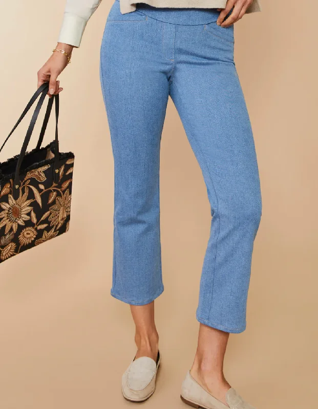 Maren Denim Kick Flare Pant Palmetto Wash Classic Straight-Leg Pants