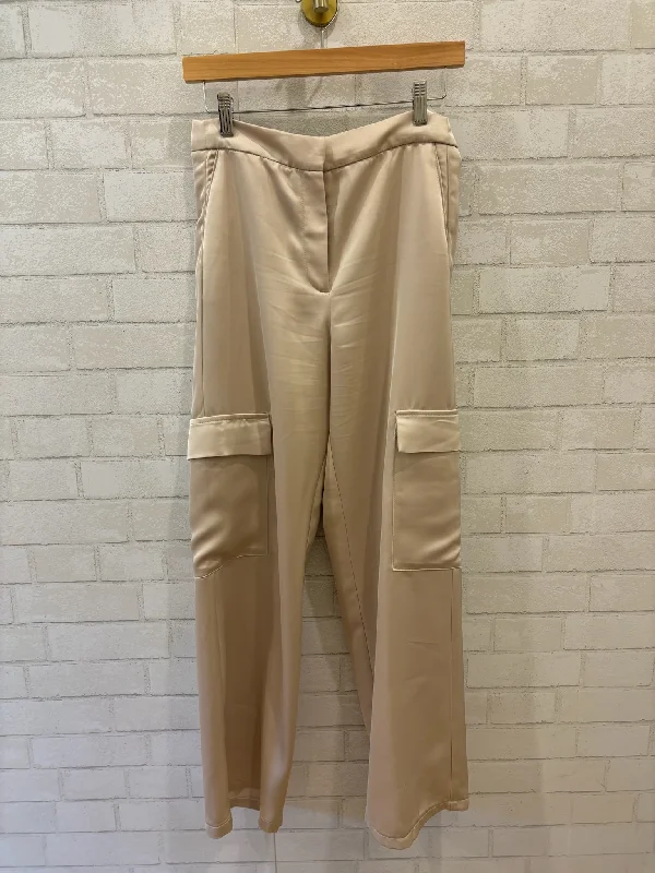 ZARA Satin cargo pants / Xs-Us0 Soft Cotton Pants