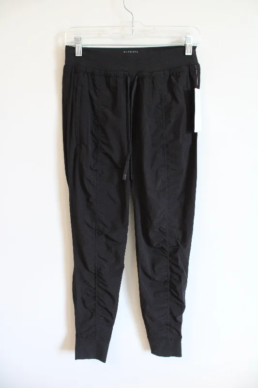 NEW Athleta Black Attitude Mid Rise Jogger Pant | 4 Stylish Slim Trousers