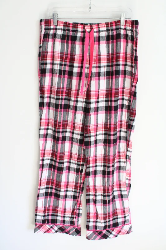 Victoria's Secret Plaid Pink Flannel Pajama Pants | L Comfortable Maternity Pants