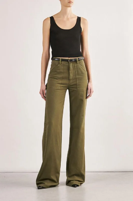 Quentin Pant - Olive Green Elegant Trouser Pants