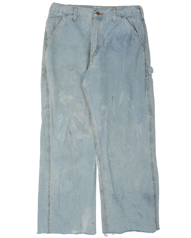 Carhartt Hemmed Denim Carpenter Pants Elegant Wool Trousers