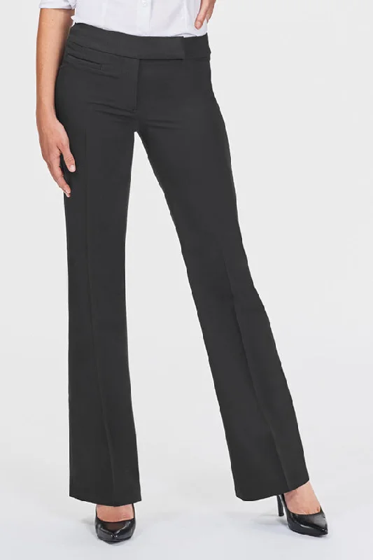 Ladies' Metro Pant - Black Elegant Palazzo Trousers