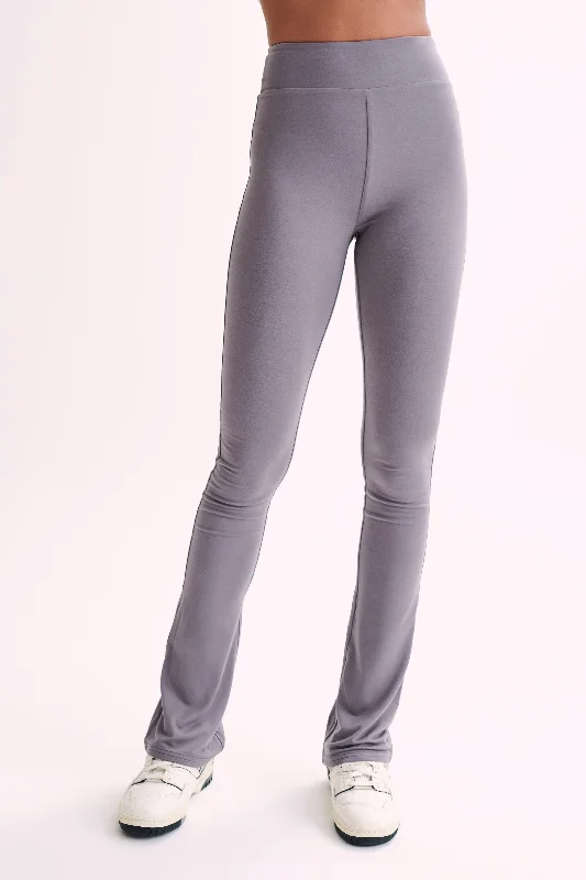 Sabrina Modal Straight Leg Pant - Slate Grey Classic Chino Pants