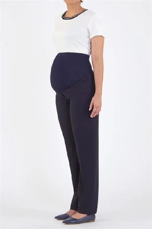 Ladies' Jordan Maternity Straight Leg Pant - Deep Sea Cozy Full-Length Pants