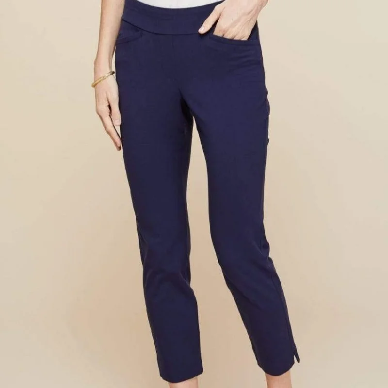 Maren Pull-On Pant - Navy Casual Yoga Pants